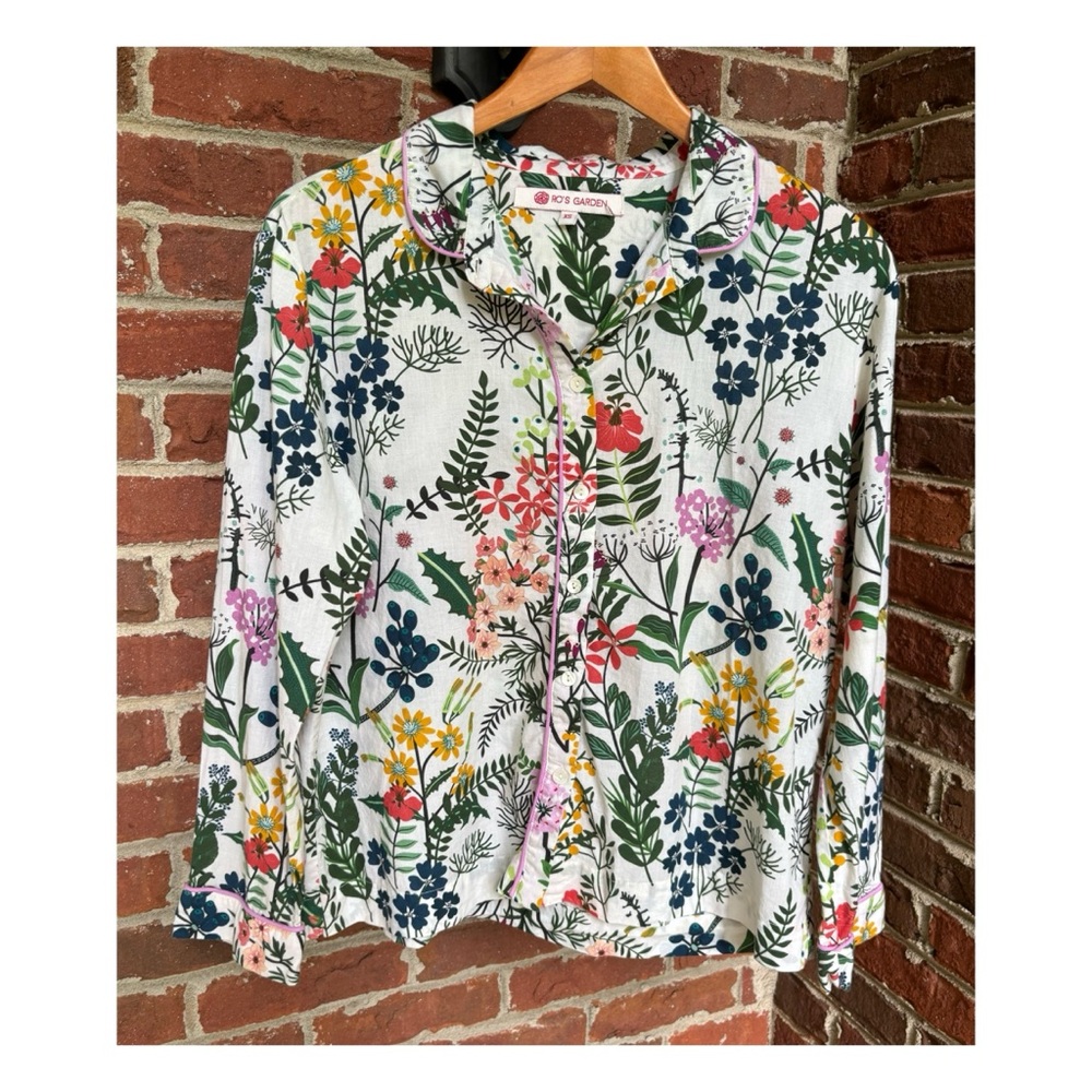 NWOT Anthropologie RO’s Garden Lounge Set in Floral Viola  Size XSmall - Picture 8 of 16